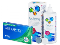 Air Optix for Astigmatism (6 шт.) + розчин Gelone 360 ml