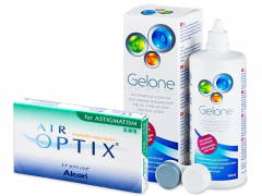 Air Optix for Astigmatism (6 шт.) + розчин Gelone 360 ml