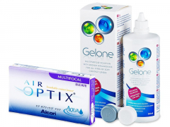 Air Optix Aqua Multifocal (6 шт.) + розчин Gelone 360 ml