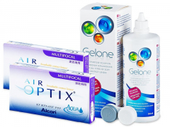 Air Optix Aqua Multifocal (2x3 лінзи) + розчин Gelone 360 ml