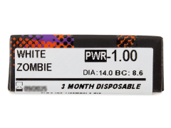 ColourVUE Crazy Lens - White Zombie - діоптричні (2 шт.)