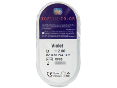 TopVue Color - Violet - діоптричні (2 шт.)