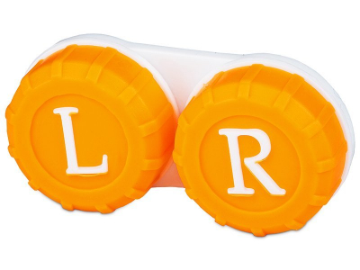Контейнер для лінз помаранчевий L+R 