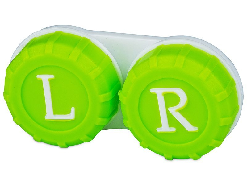 Контейнер для лінз зелений L+R 
