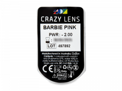 CRAZY LENS - Barbie Pink - Одноденні діоптричні (2 шт.)