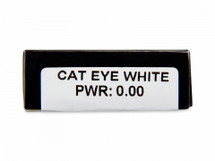 CRAZY LENS - Cat Eye White - Одноденні недіоптричні (2 шт.)