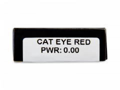 CRAZY LENS - Cat Eye Red - Одноденні недіоптричні (2 шт.)