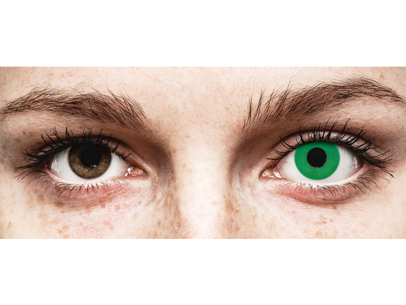 CRAZY LENS - Emerald Green - Одноденні діоптричні (2 шт.)