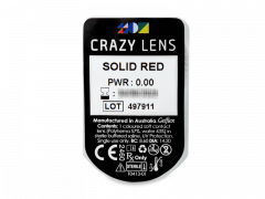 CRAZY LENS - Solid Red - Одноденні недіоптричні (2 шт.)