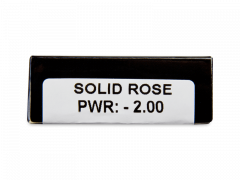 CRAZY LENS - Solid Rose - Одноденні діоптричні (2 шт.)