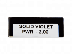 CRAZY LENS - Solid Violet - Одноденні діоптричні (2 шт.)