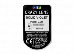 CRAZY LENS - Solid Violet - Одноденні недіоптричні (2 шт.)