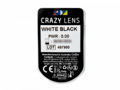 CRAZY LENS - White Black - Одноденні недіоптричні (2 шт.)