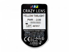 CRAZY LENS - Yellow Twilight - Одноденні діоптричні (2 шт.)
