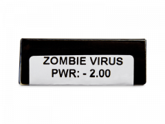 CRAZY LENS - Zombie Virus - Одноденні діоптричні (2 шт.)