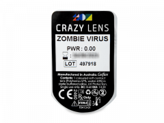 CRAZY LENS - Zombie Virus - Одноденні недіоптричні (2 шт.)