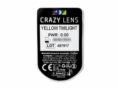 CRAZY LENS - Yellow Twilight - Одноденні недіоптричні (2 шт.)