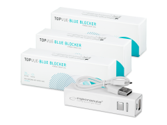 TopVue Blue Blocker (90 лінз) + powerbank Esperanza 2400mAh БЕЗКОШТОВНО