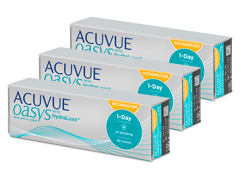 Acuvue Oasys 1-Day with HydraLuxe for Astigmatism (90 лінз)