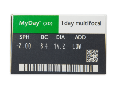 MyDay daily disposable multifocal (30 лінз)