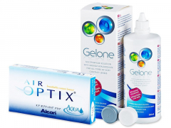 Air Optix Aqua (6 шт.) + розчин Gelone 360 ml